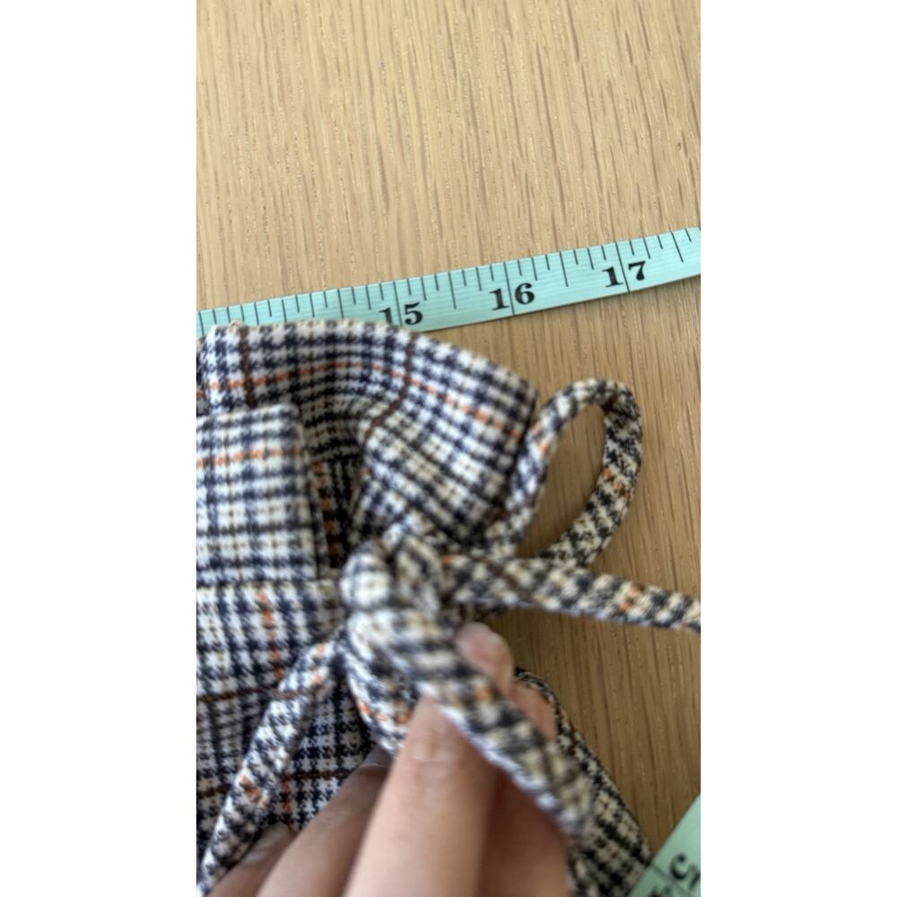 NWT Zara Plaid Wrap Skort Skirt With Shorts Size XL 2723 - Picture 8 of 9